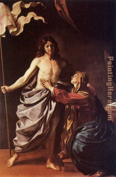 Apparition of Christ to the Virgin painting - Guercino Apparition of Christ to the Virgin art painting